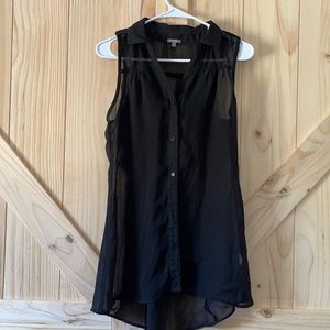 Sheer tank blouse